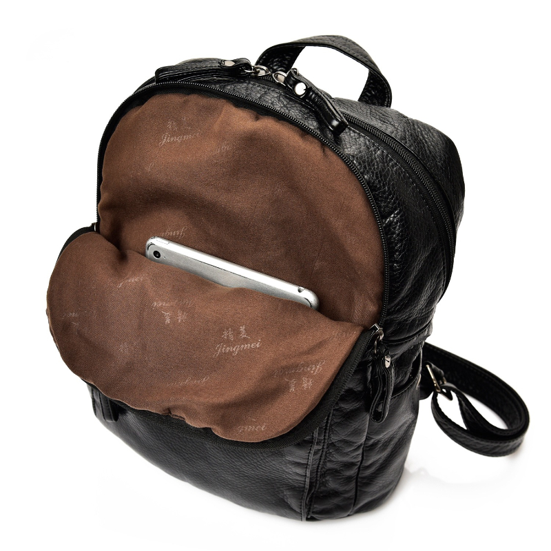 Washed Leather Backpack for Wo - огляд і ціна Travel Backpack Anti Theft
